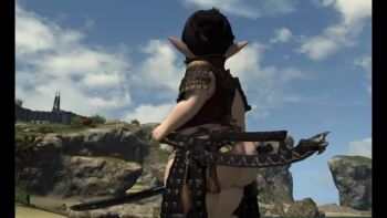 Rule 34 | 3d, animated, ass, cellulite, final fantasy, final fantasy xiv, glasses, huge ass, lalafell, music, olerito, shortstack, tagme, video
