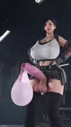 1futa 3d animated black_hair black_thighhighs breasts condom condom_on_penis continuous_ejaculation covered_erect_nipples cum curvy ejaculation erection female_ejaculation final_fantasy final_fantasy_vii final_fantasy_vii_remake futanari bad_tag hands_on_own_hips handsfree_ejaculation huge_breasts huge_nipples huge_penis huge_testicles long_hair milkygirls miniskirt moaning penis skirt solo sound spontaneous_orgasm standing tagme testicles thighhighs tifa_lockhart used_condom used_condom_on_penis video