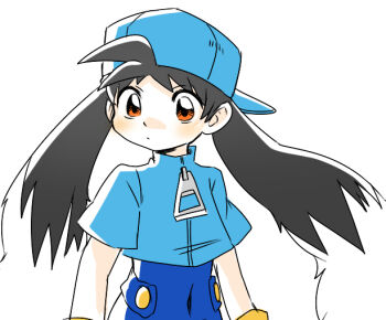 animal_ears artist_request bandai_namco black_fur black_hair blush cat child furry gloves hat humanization kaze_no_klonoa klonoa long_ears shirt shorts shota yellow_eyes