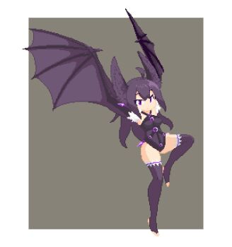 harpy monster_girl pixel_art poring_(poccii890) thighhighs