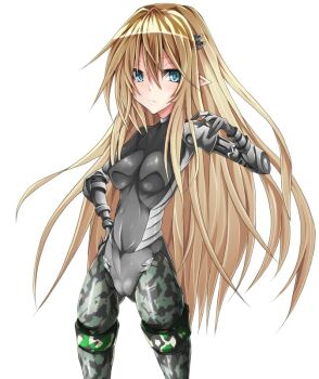 blonde_hair blue_eyes bodysuit gauntlets pantyhose pointy_ears yu-gi-oh!