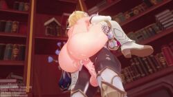 1futa 1girl 3d akujisaitova animated armor ass blonde_hair bouncing_testicles breasts cum cum_in_pussy ejaculation elbow_gloves flower futa_with_female futanari genshin_impact gloves hentaudio highres hongcha interior large_breasts library lumine_(genshin_impact) moaning morganyu nipples no_bra no_panties noelle_(genshin_impact) nsfw_sonia_va nude penis pussy sex shoes short_hair sound standing standing_sex tagme testicles thigh_grab thighhighs thighs twitter_username uncensored vaginal video white_gloves white_hair white_thighhighs zorak_the_evil