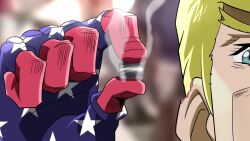 2024_attempted_assassination_of_donald_trump 6+boys aiming american_flag american_flag_print animated baseball_cap blazer bleeding blonde_hair blood blood_on_face blue_eyes blue_jacket blue_pants blue_sky breathing bullet chinese_commentary chinese_text commentary_request crosshair dancing day donald_trump dress_shirt english_text firing flag_print formal_clothes glasses gun hair_pulled_back hat highres holding holding_bullet jacket jojo_no_kimyou_na_bouken jojo_pose light_rays live_action long_hair long_sleeves looking_through_scope lying medium_hair meme multiple_boys multiple_views necktie on_stomach outdoors pants projectile_trail purple_suit raised_fist real_life red_hat red_necktie rifle rimless_eyewear scope shirt short_hair simplified_chinese_text sky sniper_rifle sound stand_(jojo) standing star_(symbol) stardust_crusaders steel_ball_run suit sunglasses tagme thomas_crooks to_be_continued toilet_paper_kitten translation_request video weapon white_shirt wing_collar