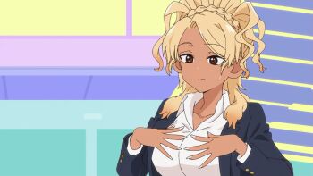 Rule 34 | animated, animated gif, anime screenshot, blonde hair, food court de mata ashita, gyaru, nail polish, tagme, yamamoto (food court)