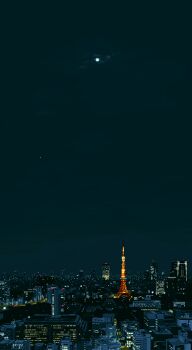 animated animated_gif building car city city_lights cityscape cloud cloudy_sky commentary english_commentary full_moon highres iemon_(iweymon) moon motor_vehicle night no_humans original outdoors pixel_art real_world_location road scenery sky skyscraper star_(sky) street tokyo_(city) tokyo_tower tower