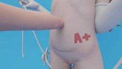 1boy 1girl 3d absurdres age_difference animal_print animated bikini body_writing bow bow_panties censored clothed_female_nude_male cow_girl cow_print cow_print_bikini cum cum_in_navel cum_on_body cum_on_stomach cum_on_upper_body ejaculation elbow_gloves erection flat_chest gloves handsfree_ejaculation highres koushi_(possummachine) loli micro_bikini mole mole_on_pussy navel_insertion navel_sex neren nipples nude original panties panty_pull penis penis_on_stomach premature_ejaculation print_bikini side-tie_bikini_bottom simple_background standing swimsuit tagme underwear untying video white_gloves