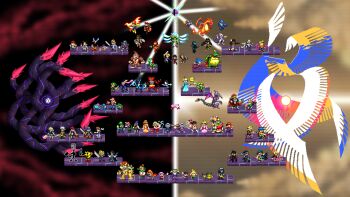 amamiya_ren android animal animal_crossing animal_ears ankle_gun arm_cannon armor bayonetta bayonetta_(series) bayonetta_2 belt bird black_hair blonde_hair blue_hair bodysuit boots bowser bracelet brothers brown_hair capcom cape captain_falcon castlevania:_rondo_of_blood castlevania_(series) cat charizard chrom_(fire_emblem) cloud_strife crown dark_pit dark_samus dharkon diddy_kong dog donkey_kong donkey_kong_(series) donkey_kong_country dougi dr._mario dress dual_persona duck earrings eyeshadow f-zero facial_hair falchion_(fire_emblem) falco_lombardi family_computer_robot father_and_daughter fire fire_emblem fire_emblem:_mystery_of_the_emblem fire_emblem:_path_of_radiance fire_emblem:_the_binding_blade fire_emblem_awakening fire_emblem_fates fox fox_ears fox_mccloud furry galaxia_(sword) galeem ganondorf gen_1_pokemon gen_2_pokemon gen_4_pokemon gen_6_pokemon gerudo glasses gloves green_eyes green_hair greninja gun hair_between_eyes hair_ribbon handgun hat headband helmet highres hood ice_climber ike_(fire_emblem) ivysaur jacket jewelry jigglypuff ken_masters kid_icarus kid_icarus_uprising king_dedede king_k._rool kirby kirby_(series) konami left-handed legendary_pokemon link lipstick long_hair lucario lucas_(mother_3) lucina_(fire_emblem) luigi luma_(mario) makeup male_corrin_(fire_emblem) male_robin_(fire_emblem) mario mario_(series) mark_(mark_apilado_5) marth_(fire_emblem) martial_arts_belt mask master_sword mega_man_(character) mega_man_(classic) mega_man_(series) meta_knight metal_gear_(series) metal_gear_solid metroid metroid_prime_3:_corruption mewtwo monado monkey mother_(series) mother_2 mother_3 mr._game_&amp;_watch multiple_boys multiple_girls nana_(ice_climber) ness_(mother_2) nintendo olimar open_mouth overalls pac-man pac-man_(game) palutena pants persona persona_5 pichu pikmin_(creature) pikmin_(series) piranha_plant pit_(kid_icarus) pixel_art plant pointy_ears pokemon pokemon_(creature) ponytail popo_(ice_climber) princess_daisy princess_peach princess_zelda red_gloves red_hair ribbon richter_belmont ridley robot rosalina roy_(fire_emblem) ryu_(street_fighter) samus_aran sega sheik shield short_hair shulk_(xenoblade) siblings simon_belmont solid_snake sonic_(series) sonic_the_hedgehog spiked_bracelet spikes squirtle star_fox street_fighter street_fighter_ii_(series) super_mario_bros._1 super_mario_galaxy super_mario_land super_smash_bros. sword the_legend_of_zelda the_legend_of_zelda:_a_link_between_worlds the_legend_of_zelda:_breath_of_the_wild the_legend_of_zelda:_ocarina_of_time the_legend_of_zelda:_the_wind_waker tomboy toon_link triforce tunic turban villager_(animal_crossing) wario wario_land warioware weapon white_hair wings xenoblade_chronicles_(series) xenoblade_chronicles_1 yoshi young_link zero_suit