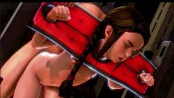 2girls 3d age_difference animated ass bdsm black_hair bondage bouncing_breasts bound braid breastless_clothes breasts breasts_out dildo female_focus flat_chest forced from_behind hanzohatori highres honey_select large_breasts loli moaning multiple_girls nipples nude object_insertion onee-loli pillory pussy rape sex_toy size_difference sound stocks strap-on thong twin_braids uncensored vaginal vaginal_object_insertion video yuri