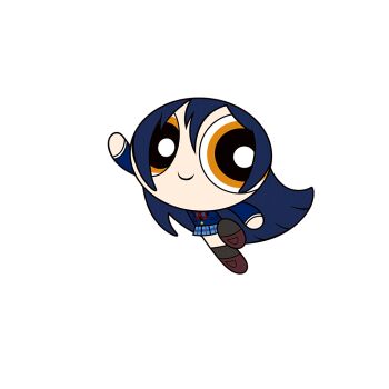 Rule 34 | 1girl, arm up, black socks, blue hair, blue jacket, blue skirt, bow, bowtie, brown eyes, brown shoes, chibi, chibi only, closed mouth, full body, game asset, jacket, long hair, long sleeves, love live!, love live! school idol festival, love live! school idol project, miniskirt, official art, otonokizaka school uniform, parody, powerpuff girls, powerpuff girls (style), red bow, red bowtie, school uniform, shoes, sideways glance, simple background, skirt, smile, socks, solo, sonoda umi, style parody, tachi-e, third-party source, transparent background