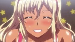 10s 1boy 1girl 2017 animated ass baka_dakedo_chinchin_shaburu_no_dake_wa_jouzu_na_chii-chan blonde_hair blush bouncing_breasts breast_press breasts breasts_squeezed_together butt_crack cameltoe cleavage clothes_lift clothes_pull covered_erect_nipples cream_on_breasts dark-skinned_female dark_skin gyaru hairdressing large_breasts licking muroto_kouta outdoors panties public_indecency sexually_suggestive shiina_chieri skirt skirt_lift skirt_pull sound suggestive_fluid suggestive_food sweat tagme tongue tongue_out underwear upskirt video voyeur_pov voyeurism