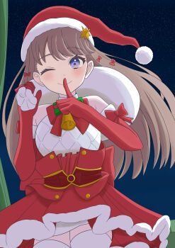 Rule 34 | 1girl, absurdres, bare shoulders, blue sky, commentary request, cowboy shot, fujishima megumi, fur-trimmed gloves, fur-trimmed headwear, fur-trimmed skirt, fur trim, gloves, hasutousan, hat, highres, holding, holding sack, layered skirt, link! like! love live!, love live!, miniskirt, night, red gloves, red hat, red skirt, sack, sack behind back, santa costume, santa hat, secret christmas (love live!), skirt, sky, sleeveless, sleeveless sweater, sleeveless turtleneck, solo, star (sky), starry sky, sweater, thighhighs, turtleneck, turtleneck sweater, virtual youtuber, white skirt, white sweater, zettai ryouiki