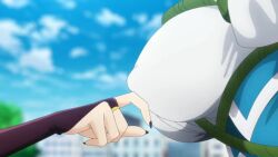 3girls all_fours animated anime_screenshot araga_kiwi arched_back ass ass_shake barefoot black_nails black_panties black_pants blindfold blue_dress blue_gloves blue_hair blue_ribbon blush boots bouncing_breasts breast_lift breast_slap breasts butt_crack clavage cleavage coat collarbone compilation completely_nude corset covered_erect_nipples covering_another's_eyes cowgirl_position double_bun dress elbow_gloves electricity electrocution feet female_focus frilled_dress frills garter_straps gloves gluteal_fold grabbing_another's_breast green_coat green_hair groin groping hair_bun hair_ribbon hat heart highres hiiragi_utena horns huge_ass ingerless_gloves inverted_nipples large_breasts leoparde_(mahou_shoujo_ni_akogarete) long_sleeves love_hotel magia_azure magia_baiser magical_girl mahou_shoujo_ni_akogarete medium_breasts military_hat minakami_sayo mole mole_under_eye multiple_girls nail_polish navel nipple_stimulation nipple_tweak nipples no_pants no_pussy nude open_mouth panties pants partially_visible_vulva pasties plant puffy_nipples purple_eyes purple_hair red_eyes restrained ribbon saliva sleeves_past_fingers sleeves_past_wrists smile sound spread_legs star-shaped_pupils star_(symbol) star_pasties stomach straddling subtitled sweat symbol-shaped_pupils tagme tearing_up thigh_boots thighhighs thighs thong torn_clothes torn_coat torn_panties underboob underwear video white_panties wide_sleeves wings yellow_eyes yuri