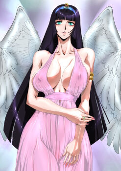 1girl absurdres black_hair breasts highres huge_breasts tagme yuri_ai
