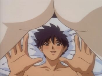 1990s_(style) 1998 1boy 1girl age_difference android animated animated_gif ass blush gynoid hetero huge_ass incest kei_(spaceship_agga_ruter) mother_and_son navel nude retro_artstyle spaceship_agga_ruter stomach tagme taiyo_(spaceship_agga_ruter) tutorial