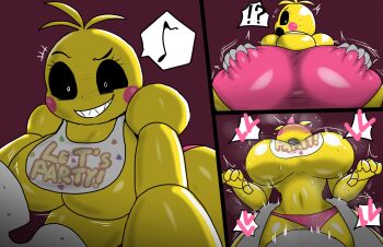 1boy 1girl ass enigi09 five_nights_at_freddy's five_nights_at_freddy's_2 highres nipples sex toy_chica