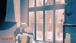 1boy 1girl 3d against_glass animated bath bathroom bracelet breast_press breasts breasts_on_glass camera doggystyle dress head_out_of_frame hetero jewelry kitagawa_marin koikatsu_(medium) large_breasts looping_animation moaning nude sex sex_from_behind slapping slippers sono_bisque_doll_wa_koi_wo_suru sound sound_effects spanking standing standing_sex steam tagme towel unworn_clothes vaginal video yuukis