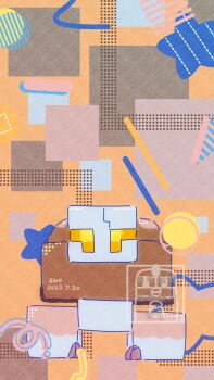 abstract_background aida_miya commentary_request dated full_body highres naclstack nintendo no_humans one-hour_drawing_challenge pokemon pokemon_(creature) pokemon_focus solo star_(symbol) straight-on watermark