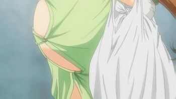 00s 1girl 2008 aizawa_haruna animated animated_gif big_belly breasts brown_eyes brown_hair dress groceries hair_ribbon huge_breasts large_breasts long_hair lowres mature_female outdoors pregnant pregnant public_indecency rape!_rape!_rape! ribbon smile tagme