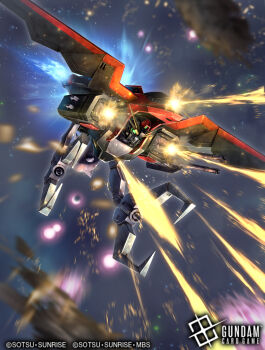 card_(medium) copyright_logo copyright_name copyright_notice gundam gundam_card_game gundam_seed logo mecha mobile_armor mobile_suit no_humans official_art raider_gundam robot soezy v-fin