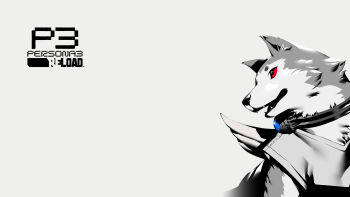 Rule 34 | absurdres, animal, animal collar, animal focus, collar, copyright name, dog, fake wings, grey background, grey dog, grey theme, highres, koromaru (persona), looking at viewer, official art, open mouth, persona, persona 3, persona 3 reload, red eyes, second-party source, sharp teeth, shiba inu, shimada azusa, simple background, teeth, tongue, tongue out, wings
