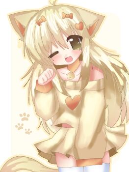 Rule 34 | animal ears, blonde hair, blush, cat ears, cat girl, lilyza, non-web source