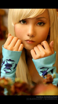 Rule 34 | 1girl, asian, blonde hair, female focus, off-topic, photo (medium), solo, staring, tan