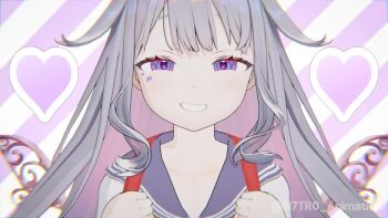 3d @_@ animated audible_music double_v gem grey_hair hololive hololive_english hypnosis implied_sex jewelry koseki_bijou long_hair mesugaki mind_control music n7tr0 nude purple_eyes smile smug sound tagme v video virtual_youtuber