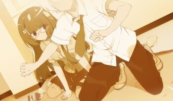 1girl character_request female_focus flashback game_cg glasses hayakawa_harui highres shoujo_shin'iki_shoujo_tengoku solo