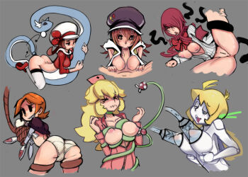 &gt;_&lt; 00s 6+girls ahegao alternate_costume android anus armband arrow_(symbol) ass atlus bdsm bestiality between_breasts black_eyes blonde_hair blue_eyes blush bondage bottomless bound bound_arms bow breast_press breasts brown_eyes brown_hair catsuit closed_eyes cloud collage crossover curly_brace doukutsu_monogatari dragonair fellatio gen_1_pokemon hair_over_one_eye half-closed_eyes hat hat_ribbon hetero joints kirijou_mitsuru lactation large_breasts leg_lift licking long_hair lyra_(pokemon) mario_(series) mechanical_arms midriff milking_machine misaki_shiki mole multiple_crossover multiple_girls navel newsboy_cap nintendo nipples no_bra nurse nurse_cap object_insertion open_clothes open_shirt oral orange_hair overalls paizuri pale_skin panties peacock_(skullgirls) penis persona persona_3 piranha_plant pokemon pokemon_(creature) pokemon_hgss pokephilia princess_peach puffy_nipples pussy red_eyes red_hair ribbon robot_ears robot_joints rope school_uniform sharp_teeth shirt sho-n-d short_hair short_twintails simple_background sketch skindentation skirt skullgirls smile spread_legs subarashiki_kono_sekai super_mario_bros._1 tears teeth tentacles twintails unbuttoned underwear unzipped