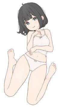 1ssakawaguchi black_hair blue_eyes highres ichika_(1ssakawaguchi) non-web_source panties underwear white_panties