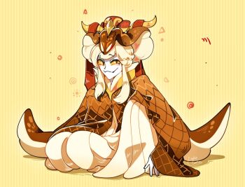 Rule 34 | 1other, androgynous, chinese clothes, cookie, cookie run, cookie run: ovenbreak, cookiecookie, food, long hair, looking at viewer, sleeves past wrists, slit pupils, snake fruit cookie, solo, very long hair, white hair