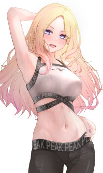 1girl asaikeu gakuen_idolmaster highres idolmaster juo_sena midriff navel tagme toned
