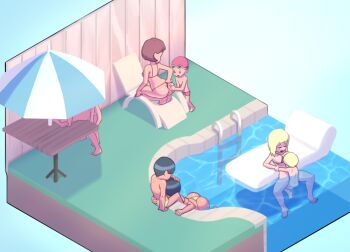 4boys 4girls age_difference ass ass_grab bikini caustics chair character_request copyright_request from_above goggles goggles_on_head group_sex hand_on_another's_head happy_sex hetero implied_fellatio incest isometric jammers lounge_chair male_swimwear mob_face mother_and_son multiple_boys multiple_girls nude original outdoors partially_submerged pool pool_ladder poolside public_indecency red_jammers red_male_swimwear sex shota spread_legs squatting swim_briefs swim_cap swimsuit ta777371 tagme yellow_male_swimwear yellow_swim_briefs zenra