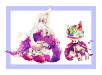 Rule 34 | absurdres, closed eyes, commentary request, from side, full body, great tusk, h (user cwtm2784), highres, iron treads, musical note, nintendo, no humans, non-humanoid robot, notice lines, open mouth, pokemon, pokemon (creature), pokemon focus, robot, robot animal, simple background, terastallization, tusks