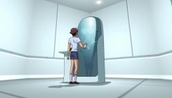 1boy 1girl all_fours animated anime_screenshot ass blonde_hair bouncing_breasts breast_sucking breasts censored choujuushin_gravion choujuushin_gravion_zwei cleavage cleft_of_venus cum diva_mizuki diva_mizuki_ecole doggystyle gynoid hanging_breasts hetero huge_areolae huge_breasts huge_nipples jyubei kiss large_areolae large_nipples machine nipples penis pubic_hair pussy robot robot_sex sex sex_from_behind shota tachibana_mizuki tagme video virtual_reality