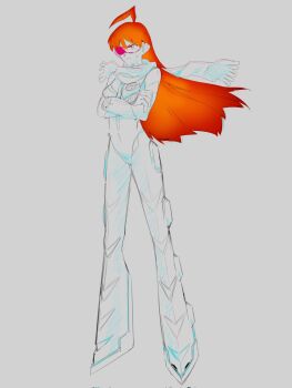 Rule 34 | crossed arms, eyepatch, gainax, highres, long hair, scarf, top wo nerae! (series), top wo nerae 2!