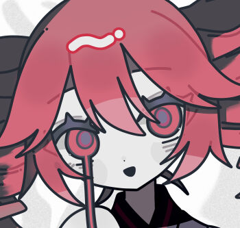 1girl absurdres drill_hair dripping_eye highres hito_mania_(utau) kasane_teto looking_at_viewer okayu_(okayuyuyu2) one-hour_drawing_challenge open_mouth red_eyes red_hair solo twin_drills utau