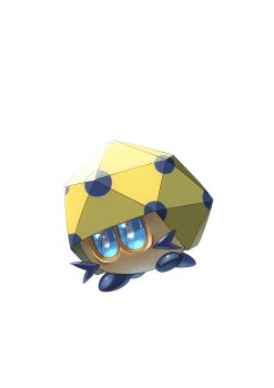 absurdres commentary_request dottler full_body gen_8_pokemon highres ki_no_maru nintendo no_humans pokemon pokemon_(creature) pokemon_focus simple_background solo white_background