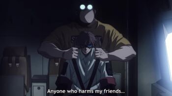 aircraft airplane airplane_interior animated battle destruction multiple_boys passport punching sakamoto_days sakamoto_taro sound suitcase tagme video