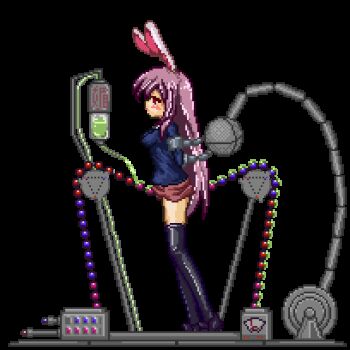1girl animal_ears animated animated_gif aphrodisiac bdsm bead_sex_machine beads black_thighhighs blazer blush bondage bound crotch_rub female_focus jacket long_hair lowres machine monikano pixel_art purple_hair rabbit_ears reisen_udongein_inaba restrained rope_walking sex_machine solo standing thighhighs touhou transparent_background
