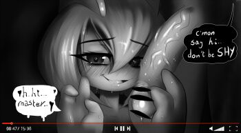 Rule 34 | 1boy, 1girl, bar censor, blush, censored, english text, female focus, gen 3 pokemon, greyscale, half-erect, heart, heart-shaped pupils, kirlia, monochrome, netorare, nintendo, penis, pokemon, pov, precum, spoken heart, sweat, symbol-shaped pupils, tagme, tearing up, veins, veiny penis, video (object), zyleyz