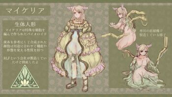 1girl breasts clothes highres introduction medium_breasts monster original plant solo sukirosu tentacle_clothes tentacles