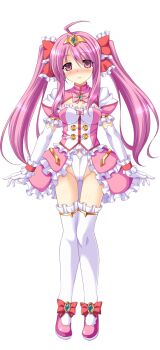 Rule 34 | 1girl, ahoge, aoi masami, arty cherry, blush, bow, breasts, chest jewel, cleavage, cleavage cutout, clothing cutout, dress, elbow gloves, frills, full body, game cg, gloves, hair bow, hair ribbon, harukaze mai (tsmg nao!), highres, jewelry, large variant set, leotard, long hair, looking at viewer, magical girl, medium breasts, non-web source, official art, pink eyes, pink hair, puffy sleeves, ribbon, shoes, short sleeves, showgirl skirt, solo, standing, tachi-e, thighhighs, tiara, transparent background, ts magical girl nao, twintails, variant set, white gloves, white thighhighs