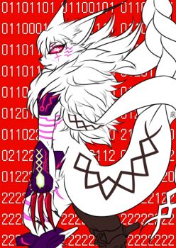+_+ 10s 1girl armor armored_boots binary boots breasts claws digimon digimon_adventure_tri. fangs fur_collar furry glowing_markings meicrackmon_vicious_mode navel neon_trim red_eyes sharp_nails shiroganeryo tail trinary