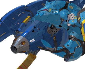 absurdres clawitzer commentary_request gen_6_pokemon highres joints machine mechanical_tail nintendo no_humans non-humanoid_robot poke_ball_symbol pokemon pokemon_(creature) robot robot_joints science_fiction simple_background tail white_background yunimaru