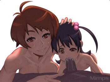 1boy 2girls age_difference all_fours amaha_masane amaha_rihoko artist_logo assisted_rape breasts brown_eyes brown_hair collarbone completely_nude cowboy_shot crying crying_with_eyes_open cum cum_in_mouth dark-skinned_male dark_skin downturned_eyes eyelashes fellatio female_collaborator ffm_threesome from_above grin group_sex half-closed_eye hand_on_another's_head irrumatio large_breasts logo loli long_hair looking_at_viewer looking_down looking_up magnumimpulse matching_hair/eyes mature_female mother_and_daughter multiple_girls naughty_face nude oral oyakodon_(sex) penis portrait pov pov_crotch purple_hair rape scared sexual_coaching short_hair simple_background size_difference smile tears teeth threesome twintails uncensored very_dark_skin white_background witchblade