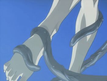 00s 1girl 2002 animated animated_gif bible_black bible_black_gaiden blood breast_expansion breasts cloak closed_eyes completely_nude demon demon_boy groping large_breasts long_hair molestation nipples nude red_hair restrained tagme takashiro_hiroko tentacles