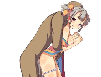 1boy 1girl anime_coloring ass_blush bent_over blush bow breasts breasts_out censored clothed_female_nude_male completely_nude cowboy_shot cum cum_in_pussy embarrassed faceless faceless_male game_cg grey_hair hair_between_eyes hair_ribbon half-closed_eyes hands_up holding_another&#039;s_waist hug hug_from_behind japanese_clothes kimono looking_back medium_breasts mizuha_(toraware_no_kami-sama) mosaic_censoring nipples nude open_clothes open_kimono open_mouth orgasm panties penis raised_inner_eyebrows red_eyes red_ribbon ribbon sex sex_from_behind short_hair short_kimono shoulder_blush simple_background sleeveless sleeveless_kimono standing standing_sex tachinori_buranko tearing_up tears testicles thigh_blush thighs toraware_no_kami-sama_to_tabi_no_shoujo transparent_background twintails underwear variant_set wavy_mouth white_panties yellow_bow yellow_kimono