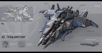 commentary concept_art drone engine english_text frigate glowing jericho_(star_conflict) jet_engine karanak logo machinery mechanical military military_vehicle no_humans photoshop_(medium) realistic science_fiction ship space_ship spacecraft spaceship star_conflict vehicle_focus warship watercraft