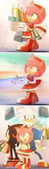 Rule 34 | amy rose, bag, black fur, black hair, blue fur, blue hair, blush, box, carrying, dress, flying, gloves, grey fur, grey hair, hairband, helping, medium hair, pink fur, pink hair, red fur, red hair, sega, shadow the hedgehog, shaodw22, shoes, shopping, shopping bag, silver the hedgehog, socks, sonic (series), sonic the hedgehog, spiked hair, sweat, sweatdrop, walking